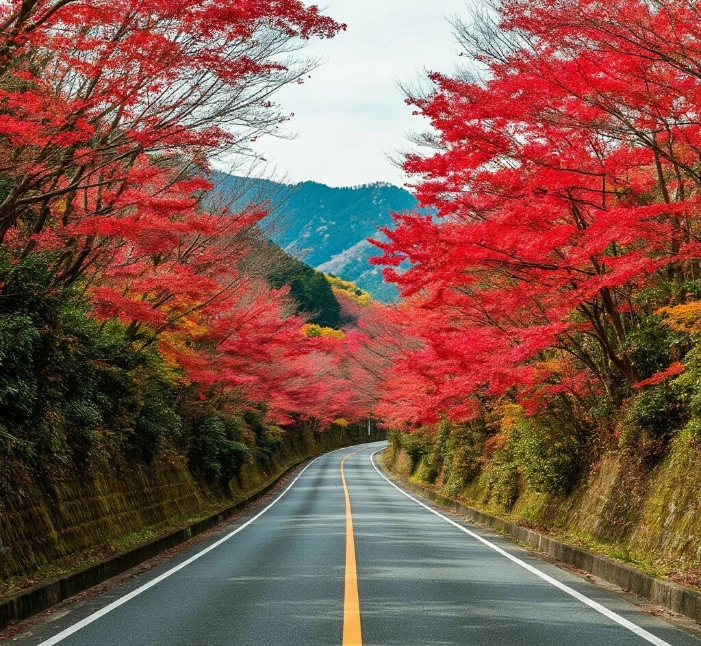 Дорога в Японии.