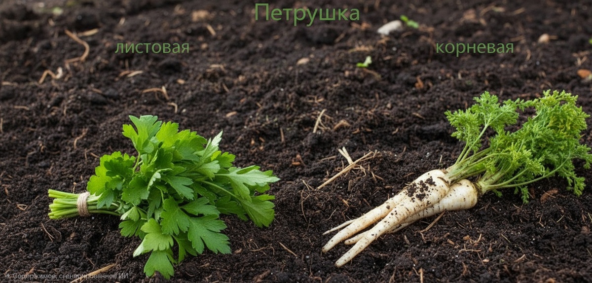 Петрушка листовая и корневая