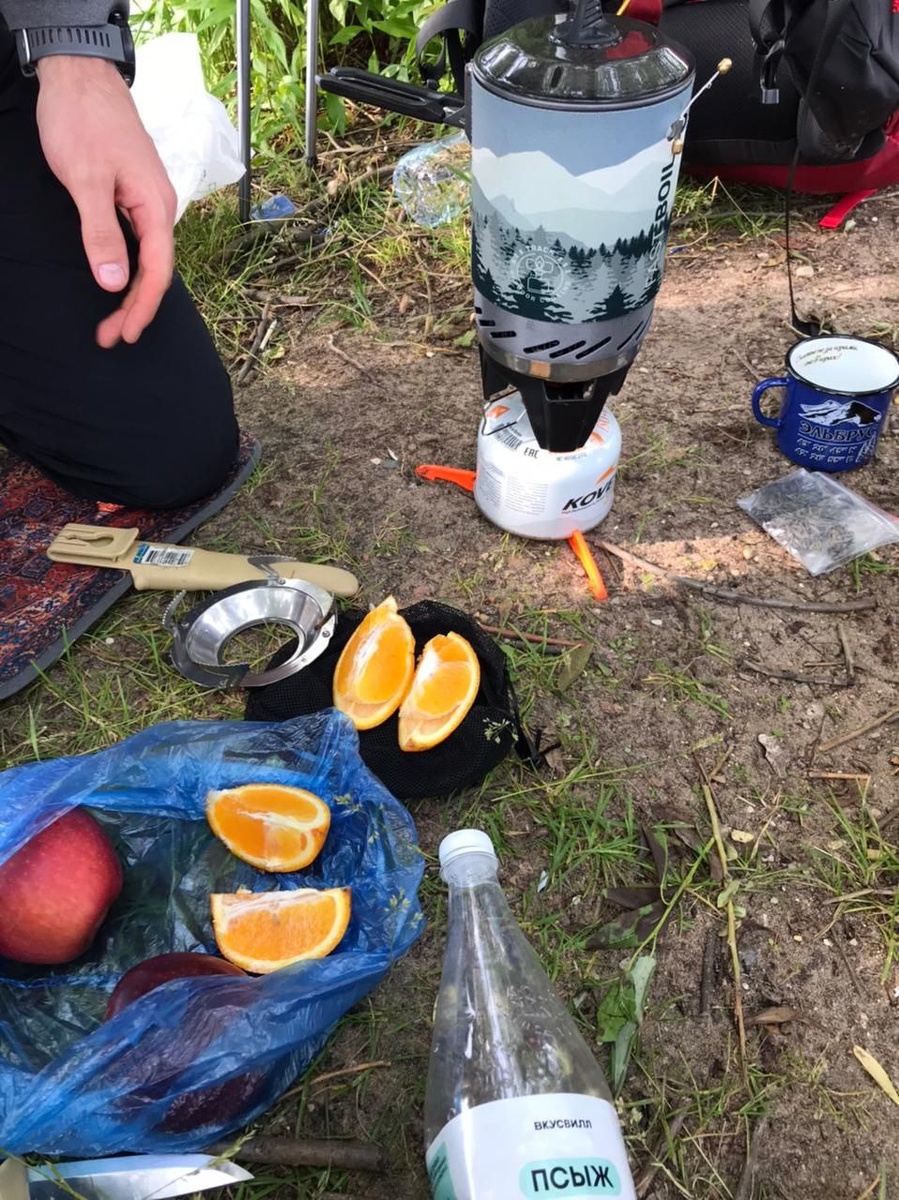 Чаепитие на берегу Пироговки