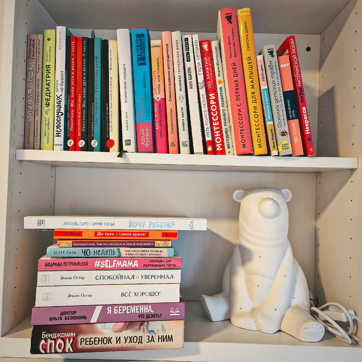 Моя родительская библиотека начала пополняться ещё задолго до беременности