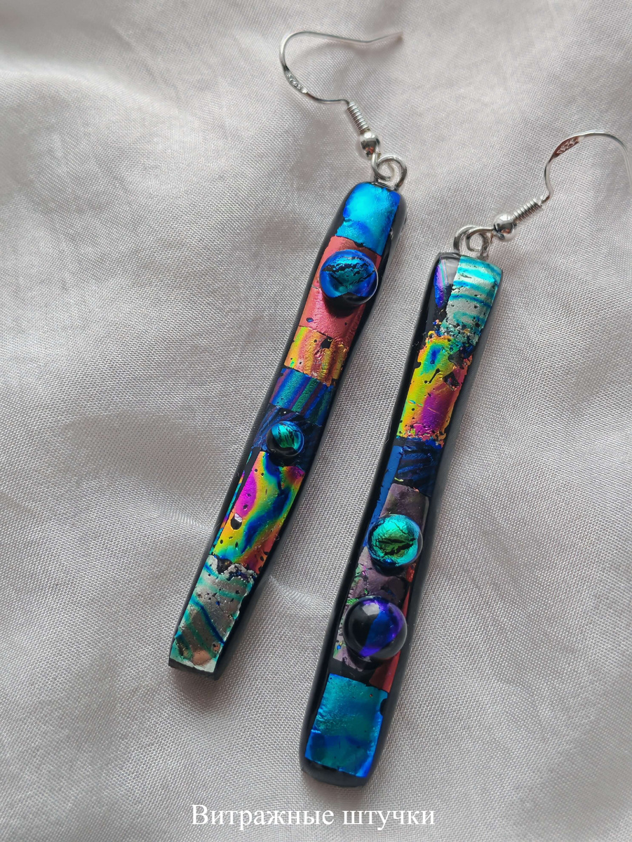 Бижутерия из цветного стекла