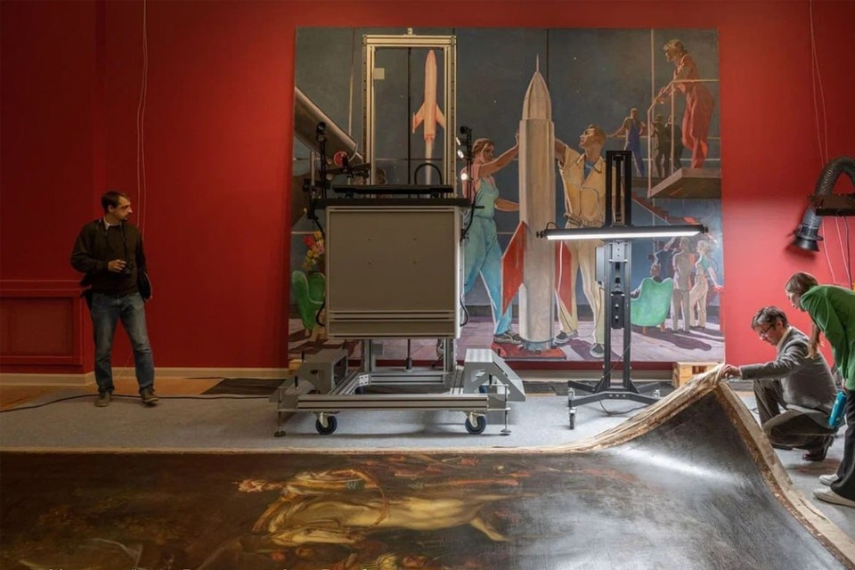    Специалисты Русского музея уже приступили к работе. Фото: t.me/spbprav