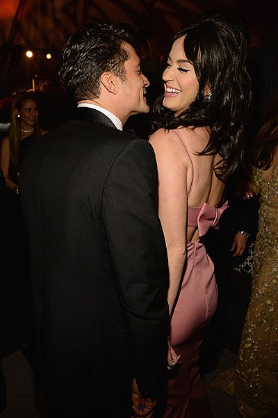 Кэти Перри и Орландо Блум на афтепати «Золотого глобуса»