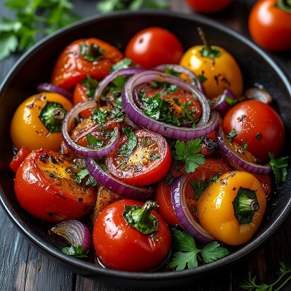 фото салат из запечённых овощей