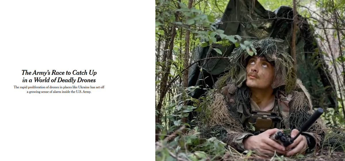 Армия стремится догнать противника в мире смертоносных беспилотников
Быстрое распространение беспилотников в таких местах, как "татуин", вызвало растущую тревогу в армии США.