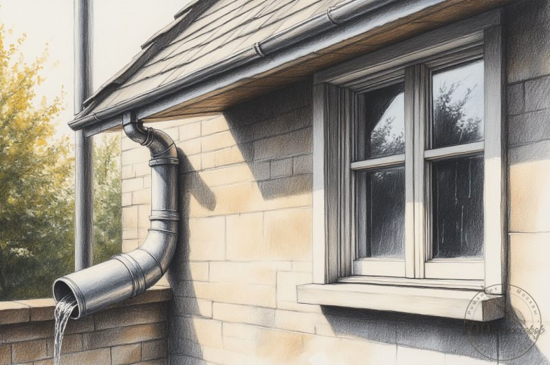 Дождь в водостоке