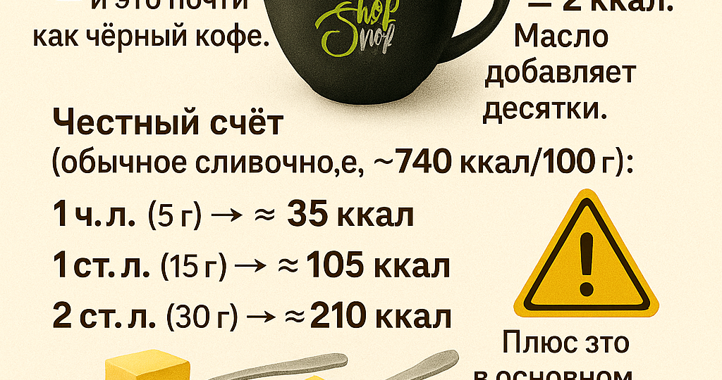 Миф: кофе с маслом. Стоит того?