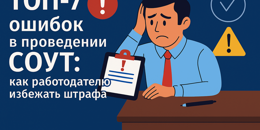 7 реальных ошибок при проведении СОУТ, из-за которых работодатели теряют деньги и время