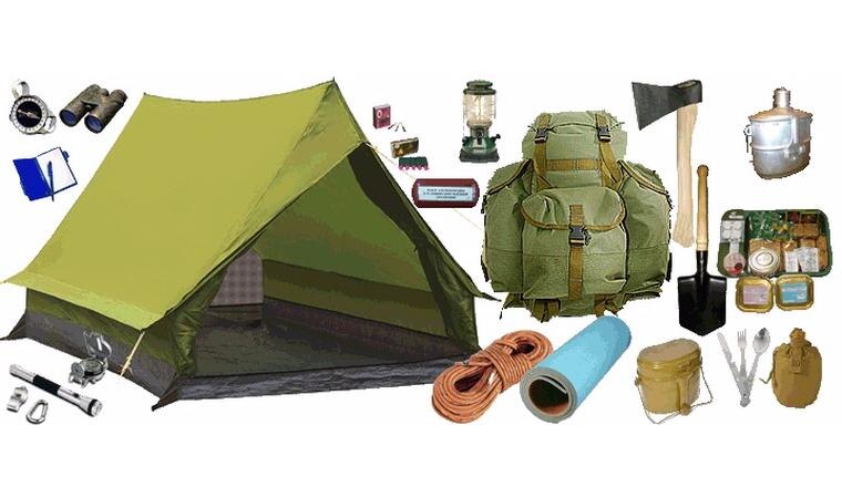 Видно, что человек готовится в поход