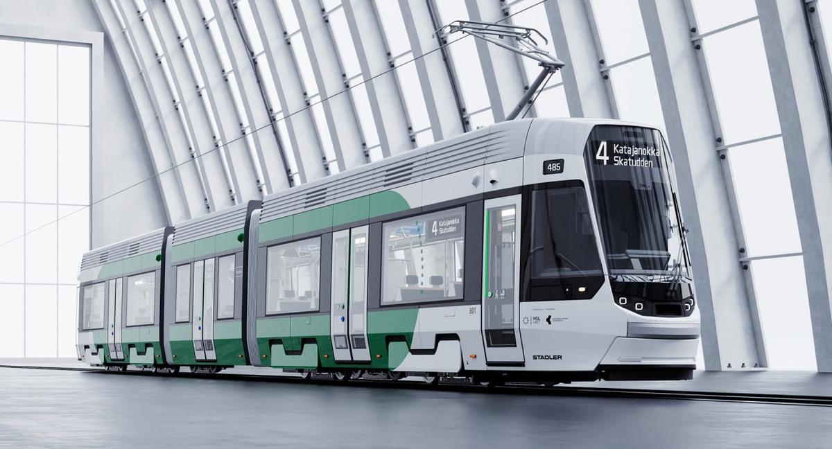 Рендер проекта трамвая новой модели Tango Nordic от Stadler для Хельсинки. Источник: Stadler