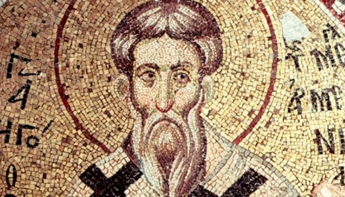 Священномученик Григорий Армянский (мозаика в церкви Богородицы Паммакаристы, Константинополь, XIV век). Фото: wikipedia.org
