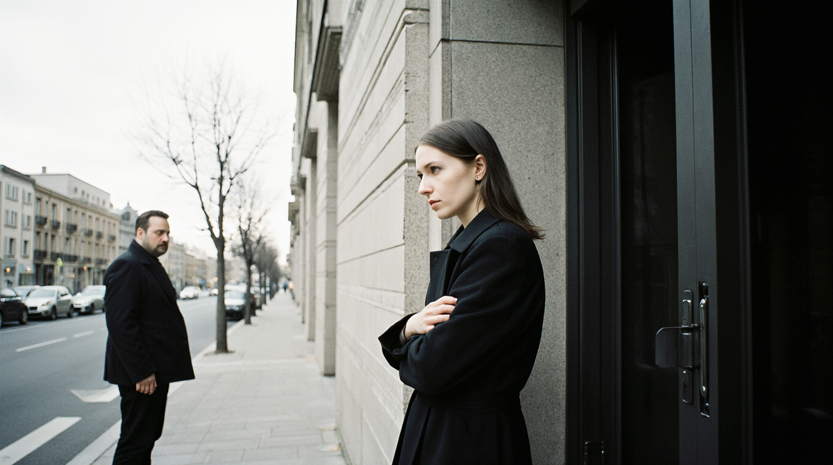 Несчастная и типа честная.