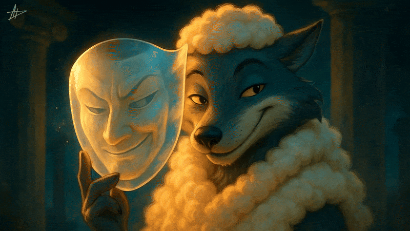 Он коварен и двуличен