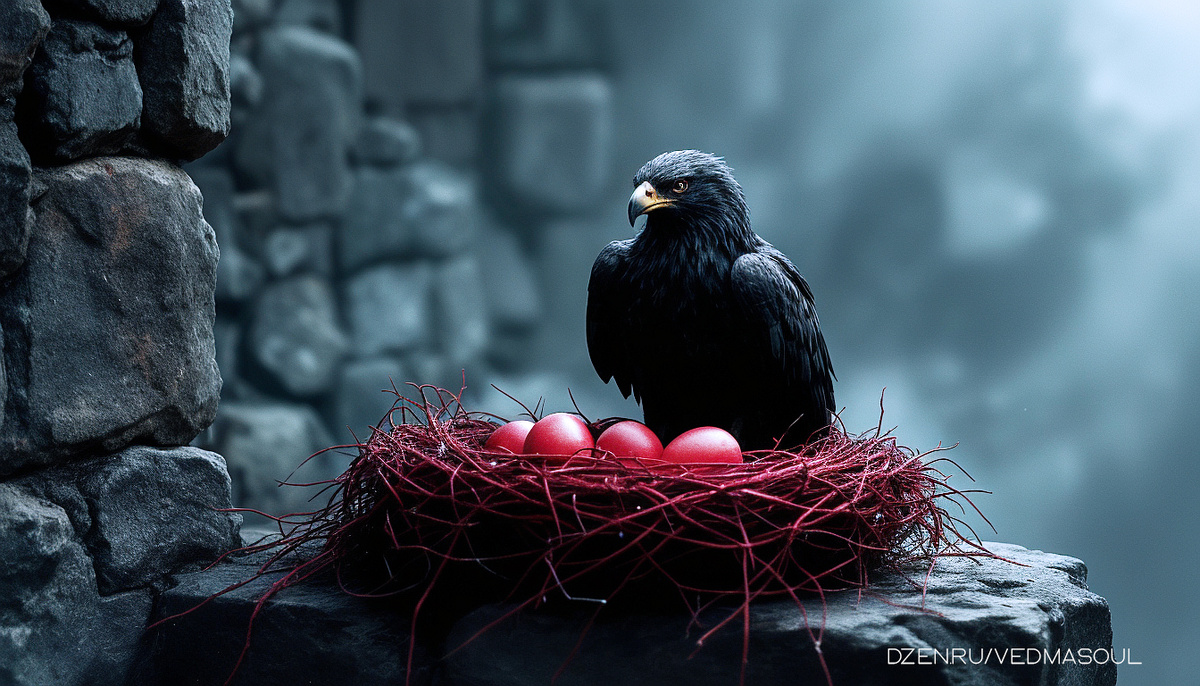 Авторское изображение @vedmasoul. Cгенерировано ИИ. Подчинение воли, ритуал, чистка