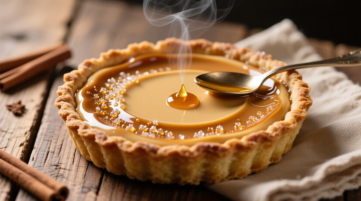 Карамельный тарт с кремом из вареной сгущенки