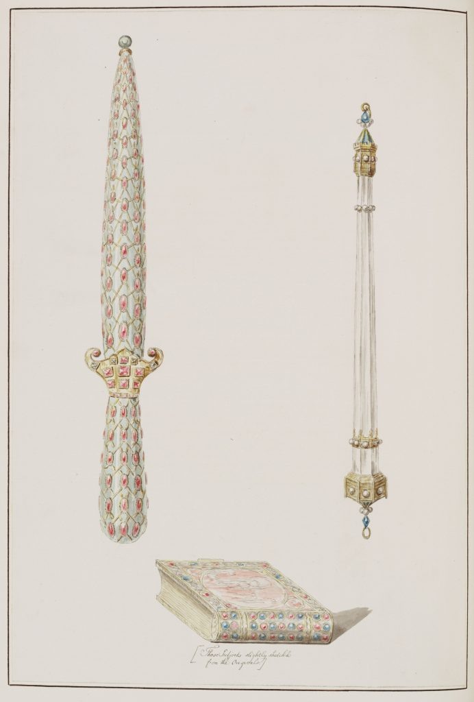 Джон Картер, кинжал Генриха VIII (ок. 1788 г.). Библиотека Льюиса Уолпола, Йельский университет.