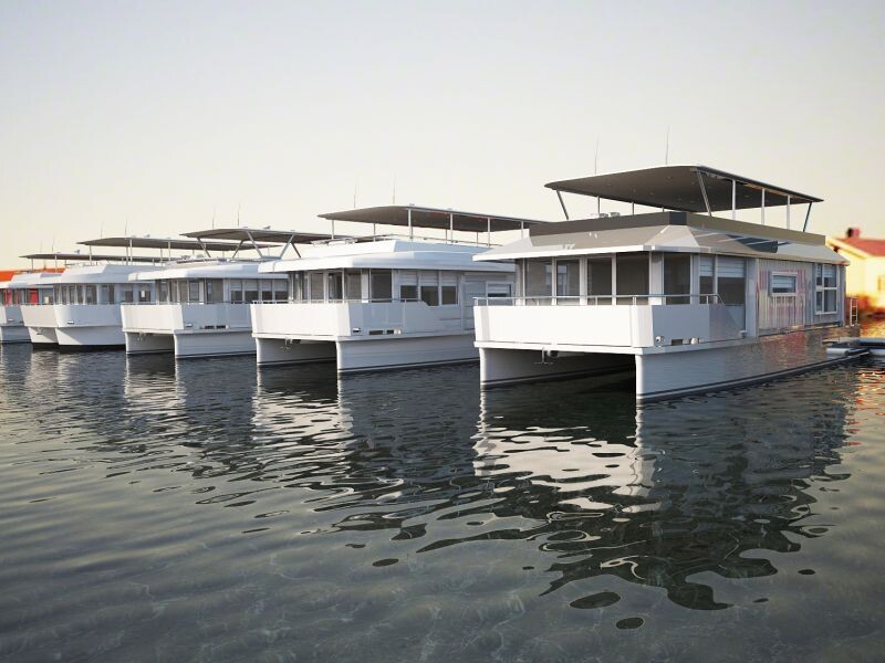 поселок хаусботов houseboats village Baikal 