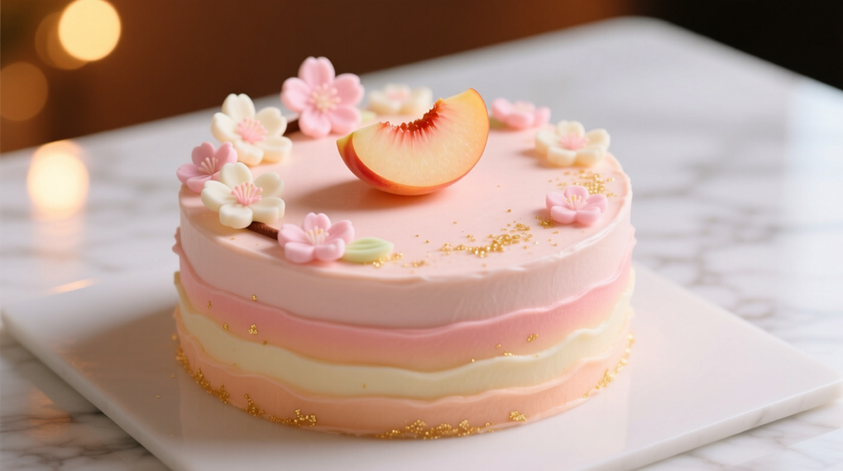 Персиковый торт