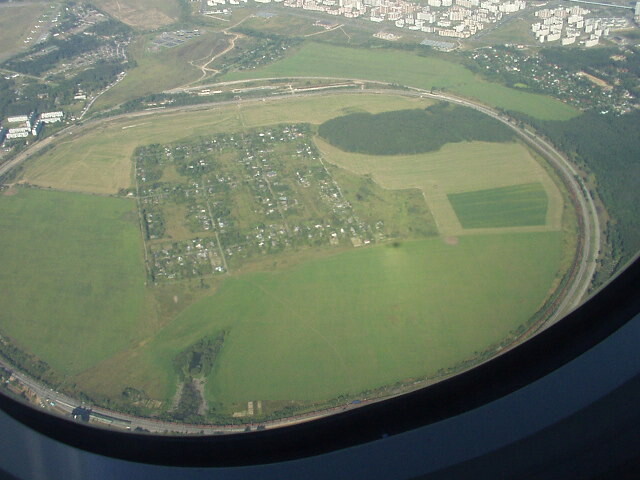 Экспериментальное кольцо в Щербинке с высоты. Фото взято из открытых источников.
