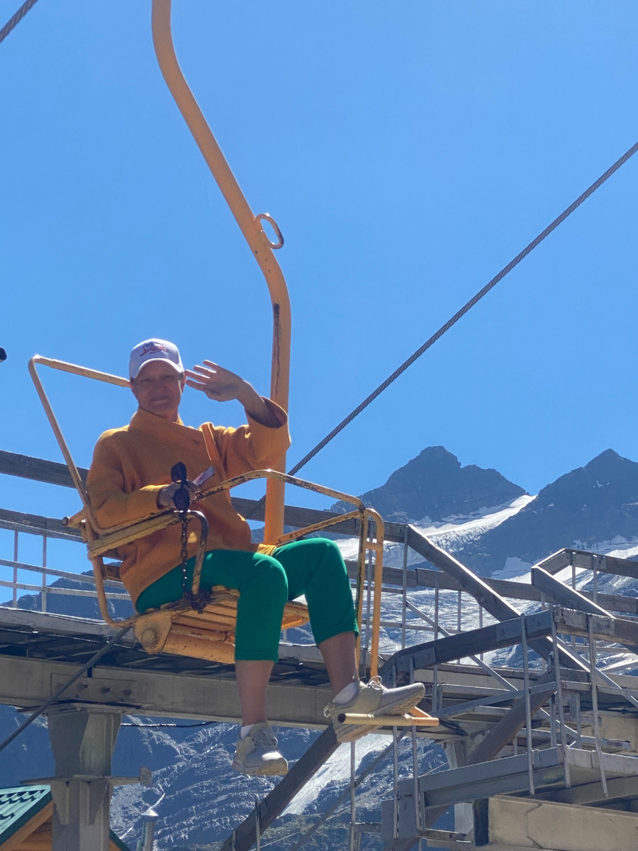 Однокресельная канатка Чегета