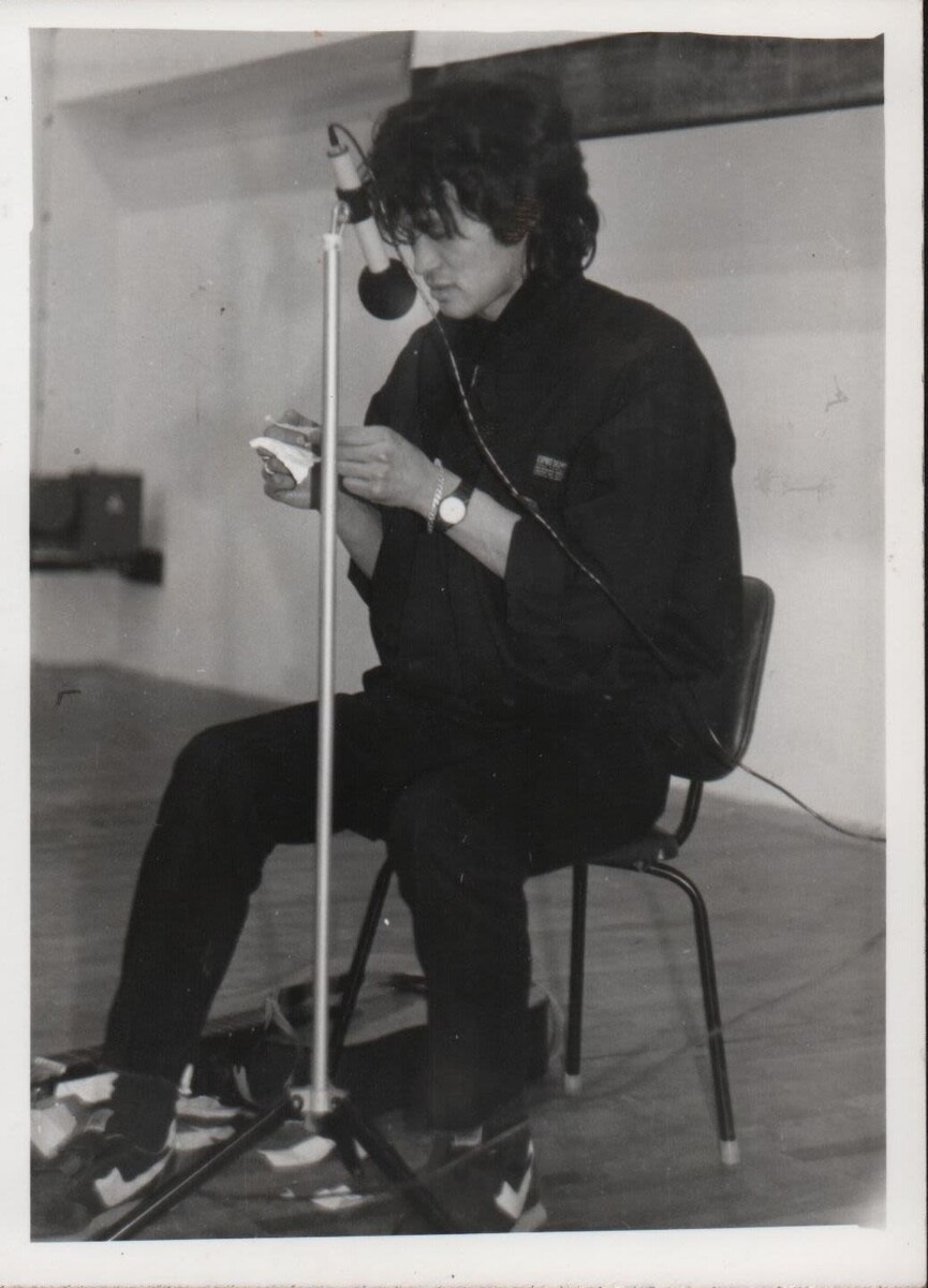 Виктор Цой в средней школе №344. 1988 год фото из архива А. Щербатых