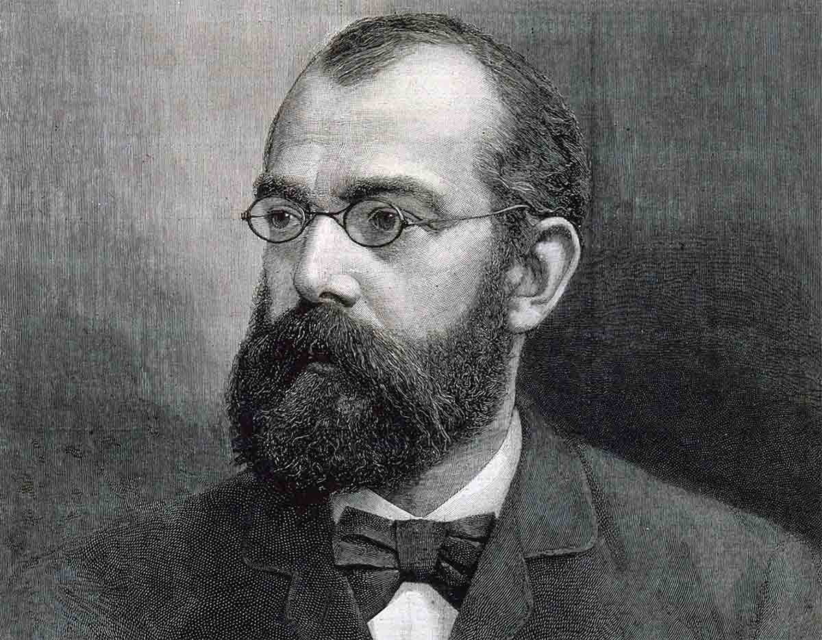 Гравюра Роберта Коха работы П. Наумана, 1890 г., из коллекции Уэллкома