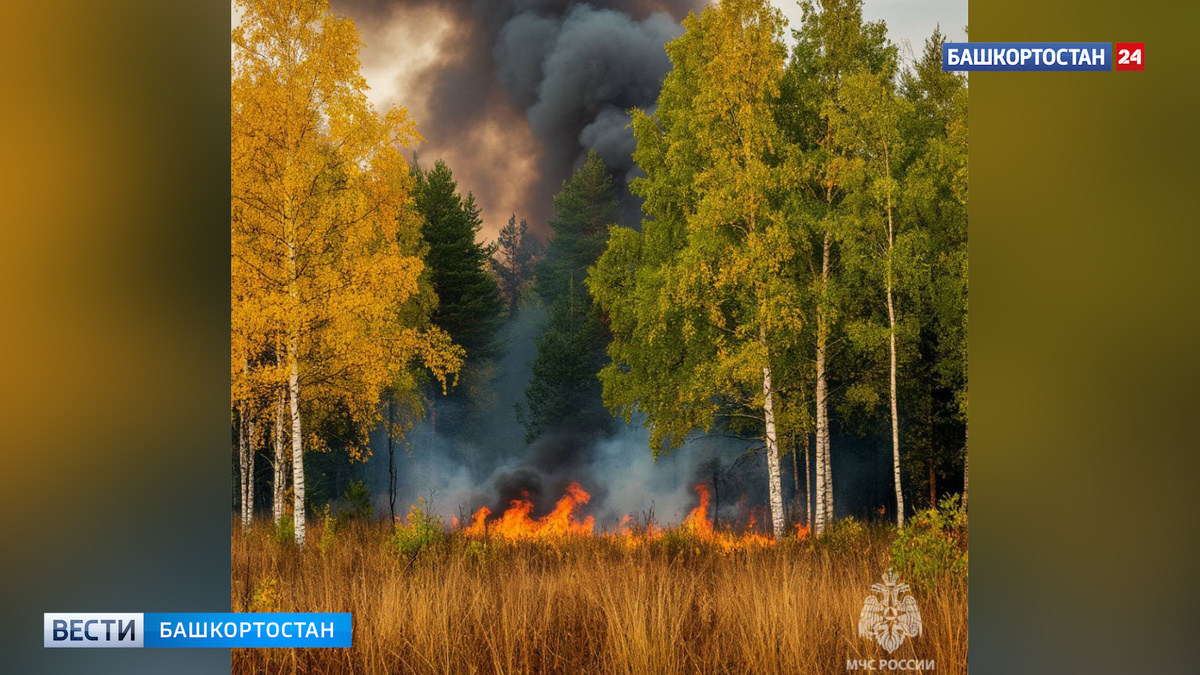    В Зилаирском районе Башкирии огнеборцы предотвратили распространение лесного пожара на населенный пункт