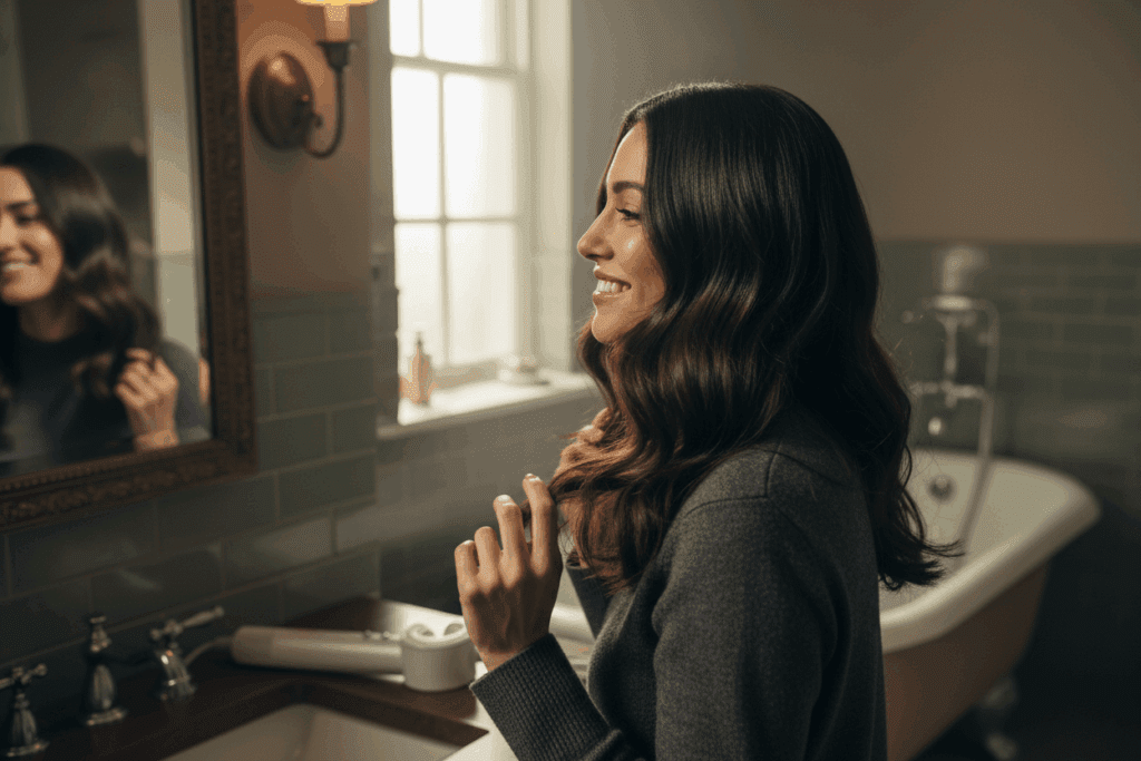    Как добиться блеска волос: эффект «стекла» в домашних условиях TELZEN