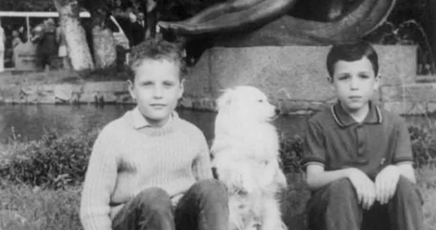 Игорь Верник в детстве с братом