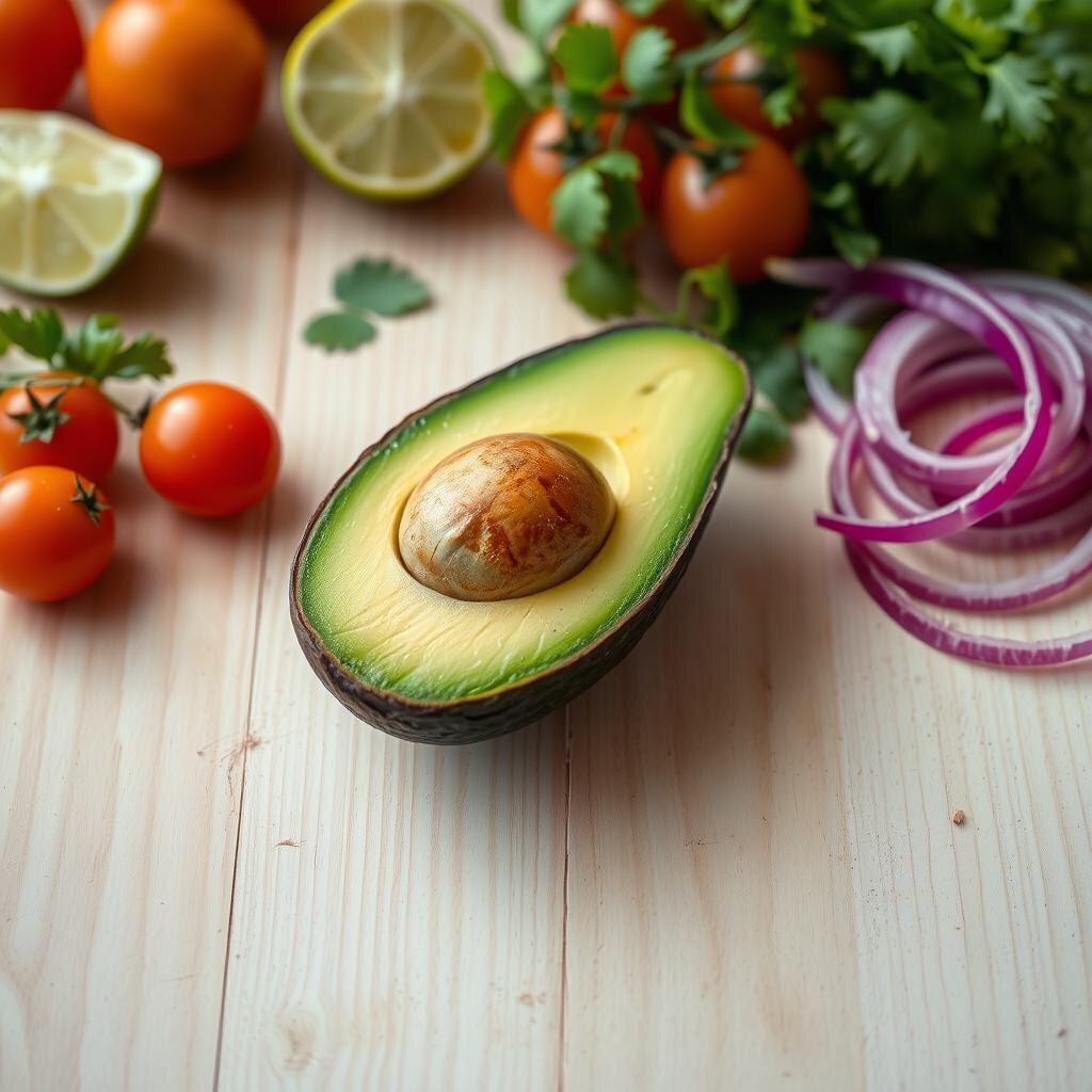 Авокадо с ингредиентами