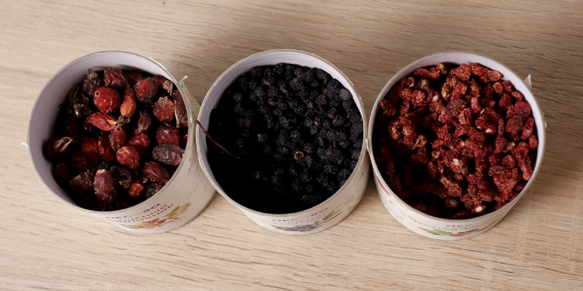 Сушеный шиповник, сушеная черника, сушеная земляника от Лесово