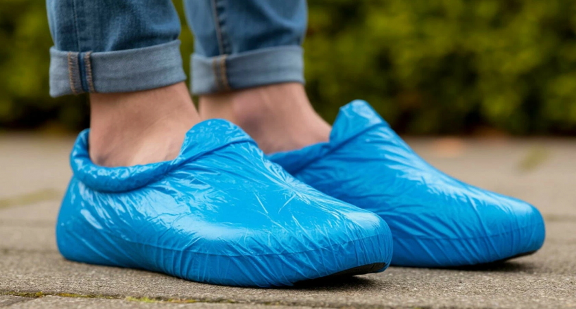    Мой приятель всегда забирает бахилы из поликлиники с запасом: показал для чего они ему - лайфхак для дома