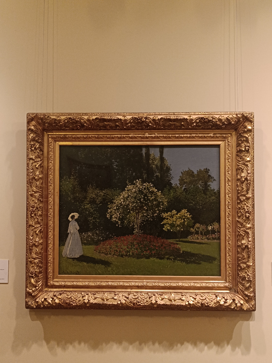 "Дама в саду". Клод Моне.