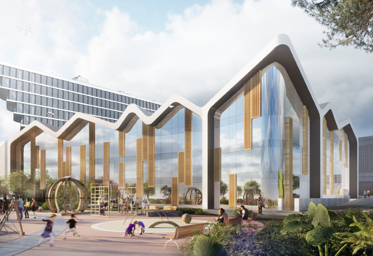 Внешне «Летово Джуниор» соответствует концепции взросления детей, благодаря чему ученикам интереснее ходить в школу