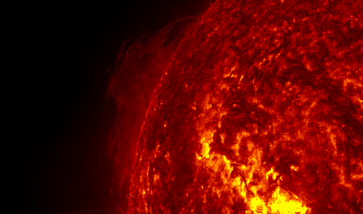 Скриншот видео Лаборатории солнечной астрономии ИКИ РАН  📷
