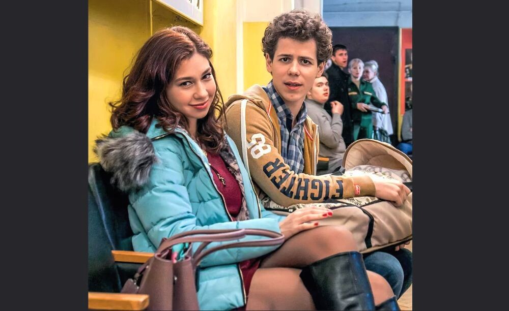 С Филиппом Ершовым в сериале "Ольга"