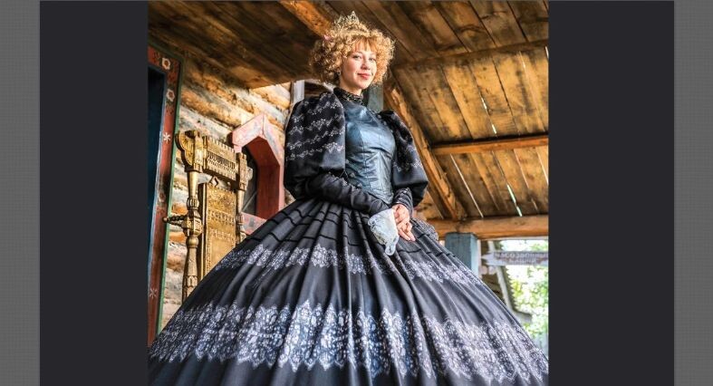 В роли Анфисы в х/ф "По щучьему велению"