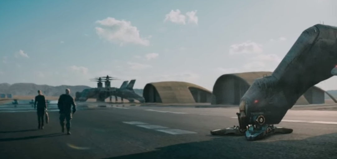 Авиатехника будущего - явно работа мастеров КГ, но представляет интерес! (с) Кадр из фильма