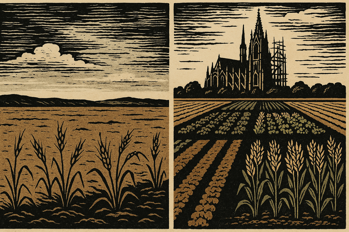 Революция на пашне: переход к трехполью дал Европе изобилие, которое материализовалось в камне готических соборов.
