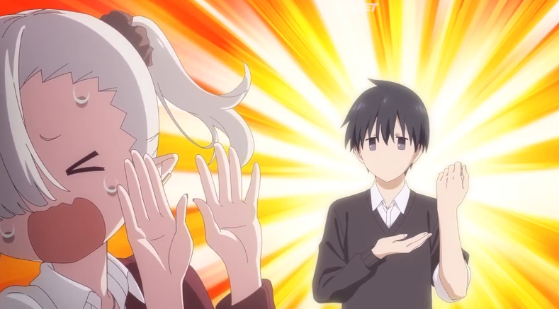     По сюжету аниме «Вампир не умеет правильно сосать» Отори предлагает Исикаве помочь с практикой по питью крови и предлагает ей кусать себя