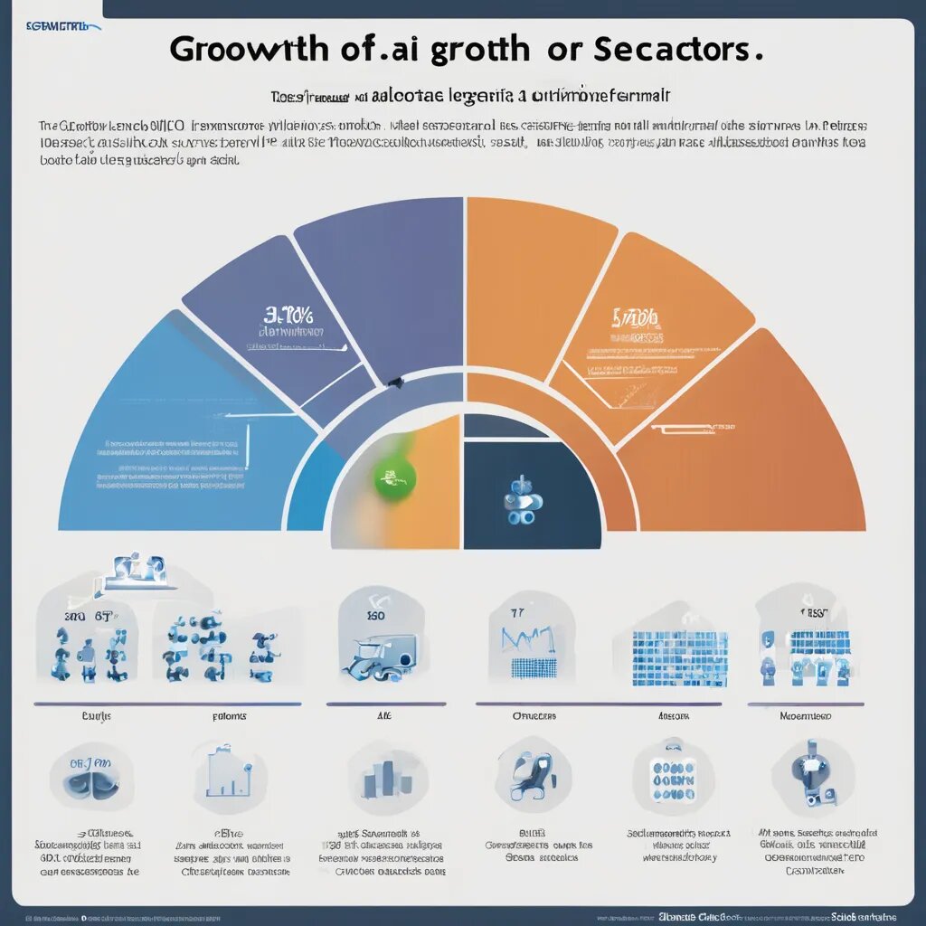 Изображение №1: График роста использования ИИ в различных секторах.