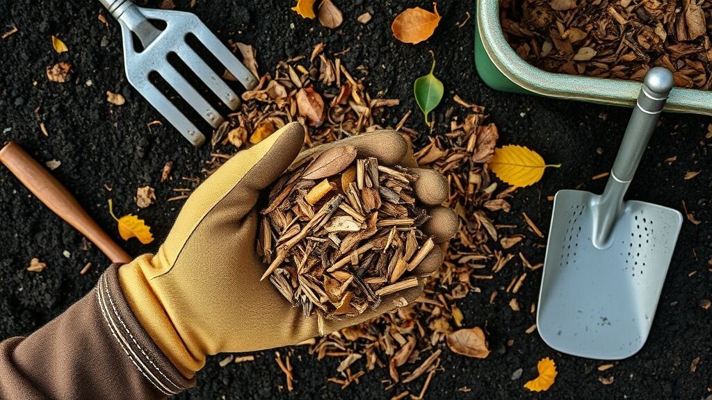 мульча на участке