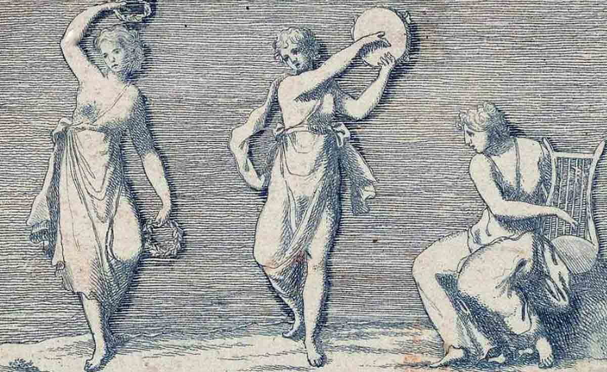 «Древние танцоры», 1840–1850 гг. Источник: Нью-Йоркская публичная библиотека.
