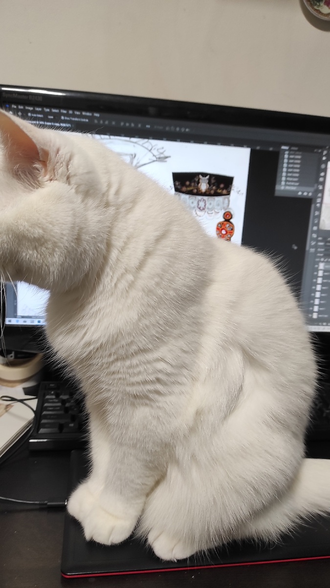 Пушистая "Помеха" на рабочем месте