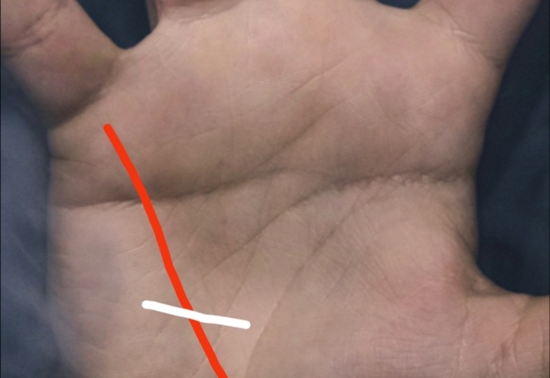 Линия Меркурия и пересечения на ней