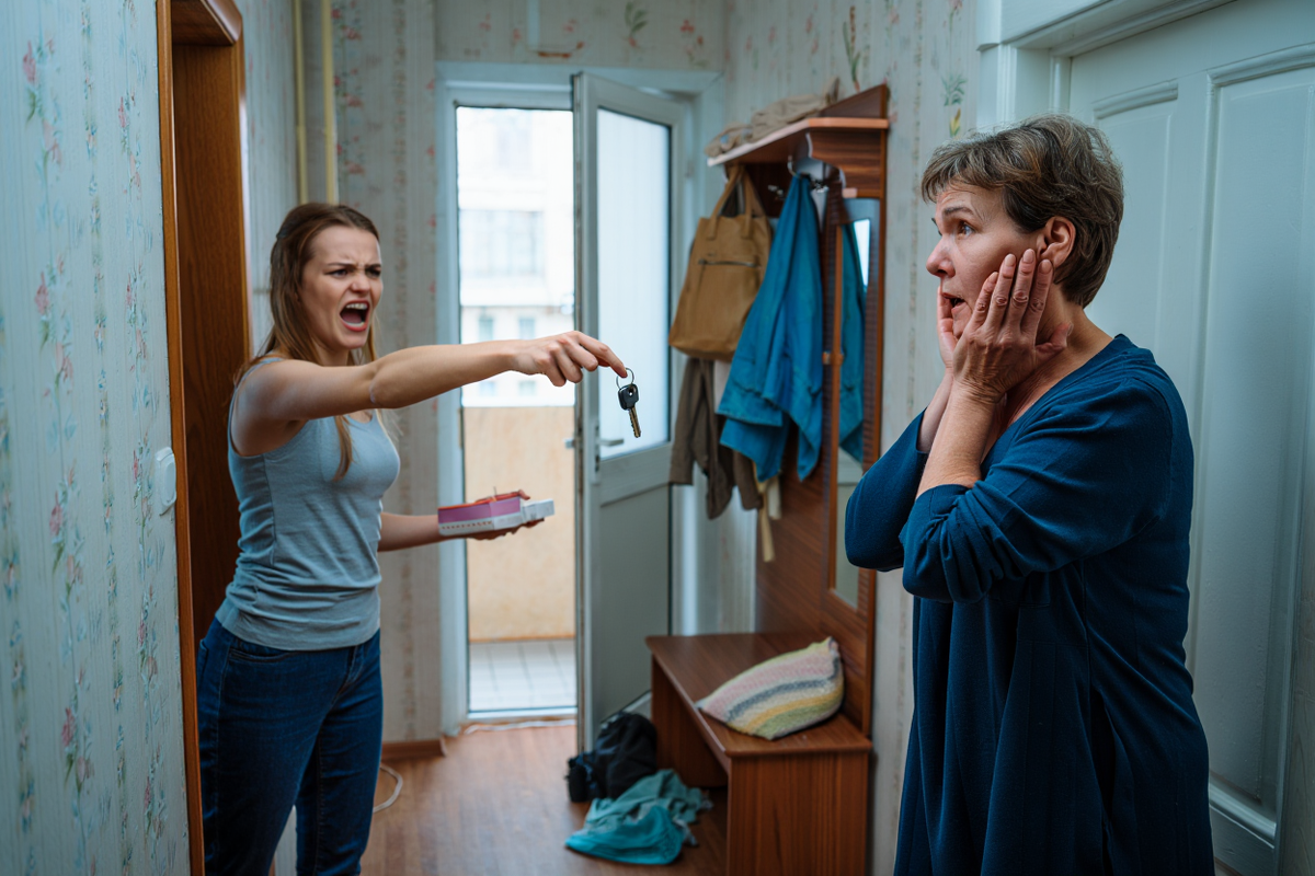 - Ты мне больше не мать! - кричала она, швыряя ключи в лицо.