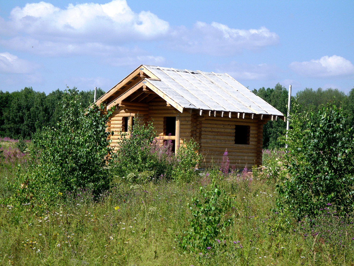 Фото автора (готовый домик под баню)