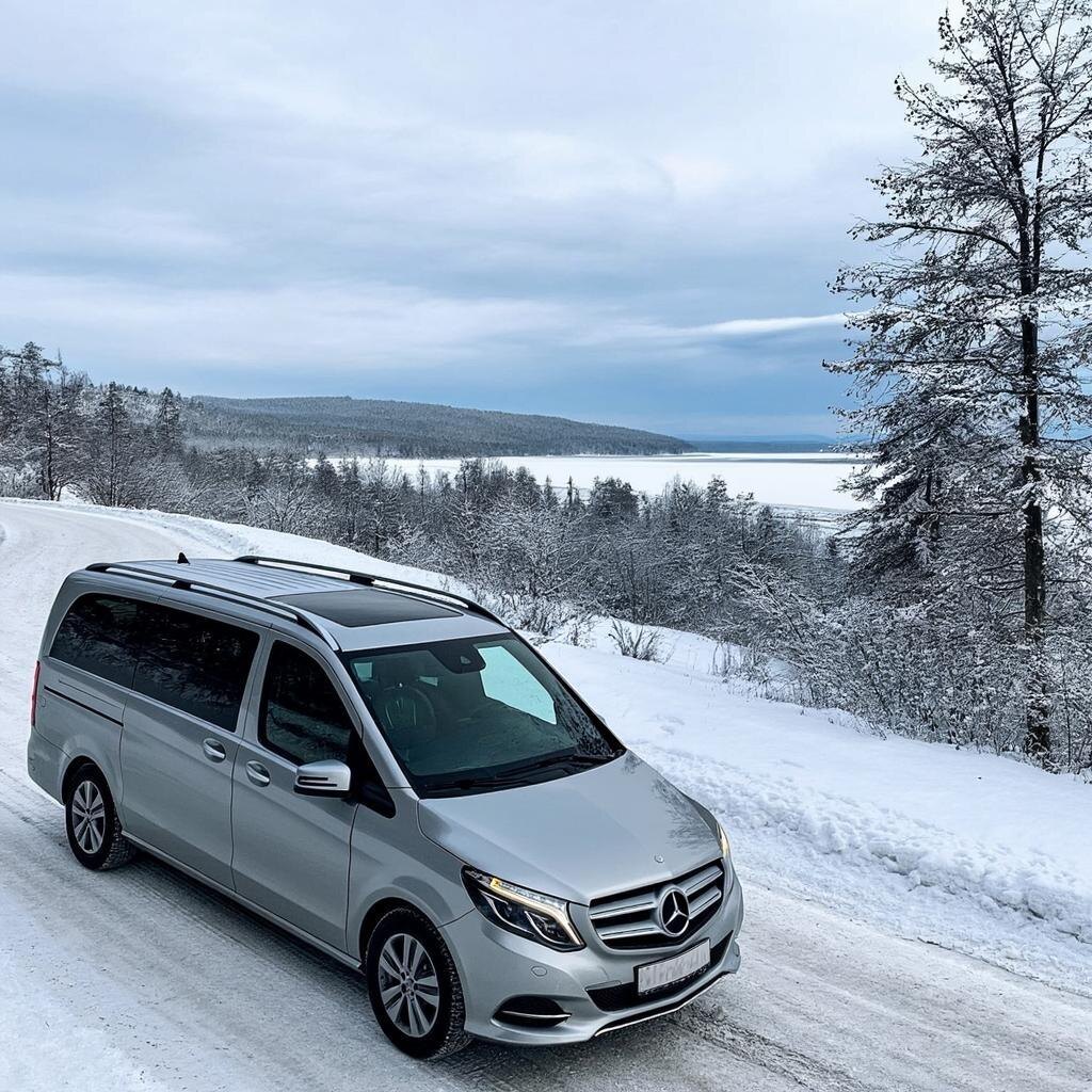 Дорога на Телецкое озеро зимой