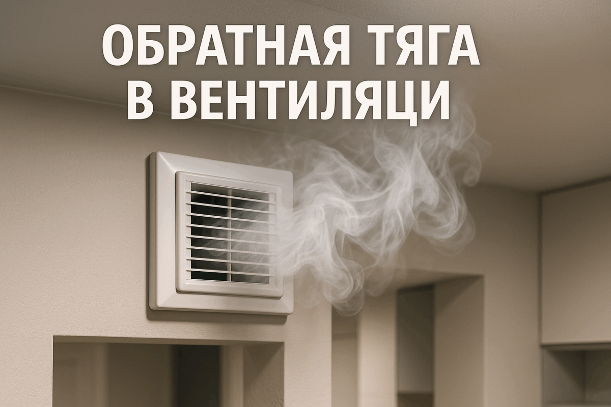    Обратная тяга в вентиляции — причины и способы устранения Михаил Юрьевич