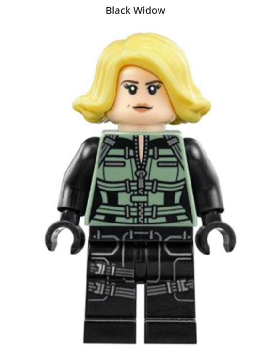 Черная Вдова в стиле Lego 